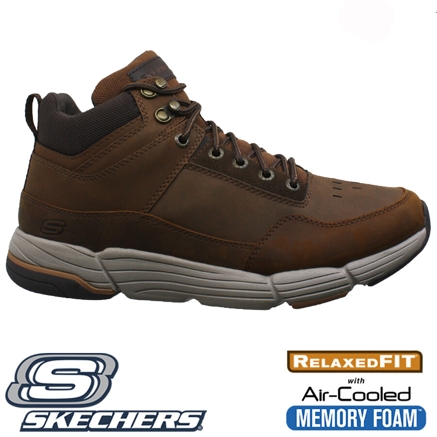 skechers mens boots memory foam